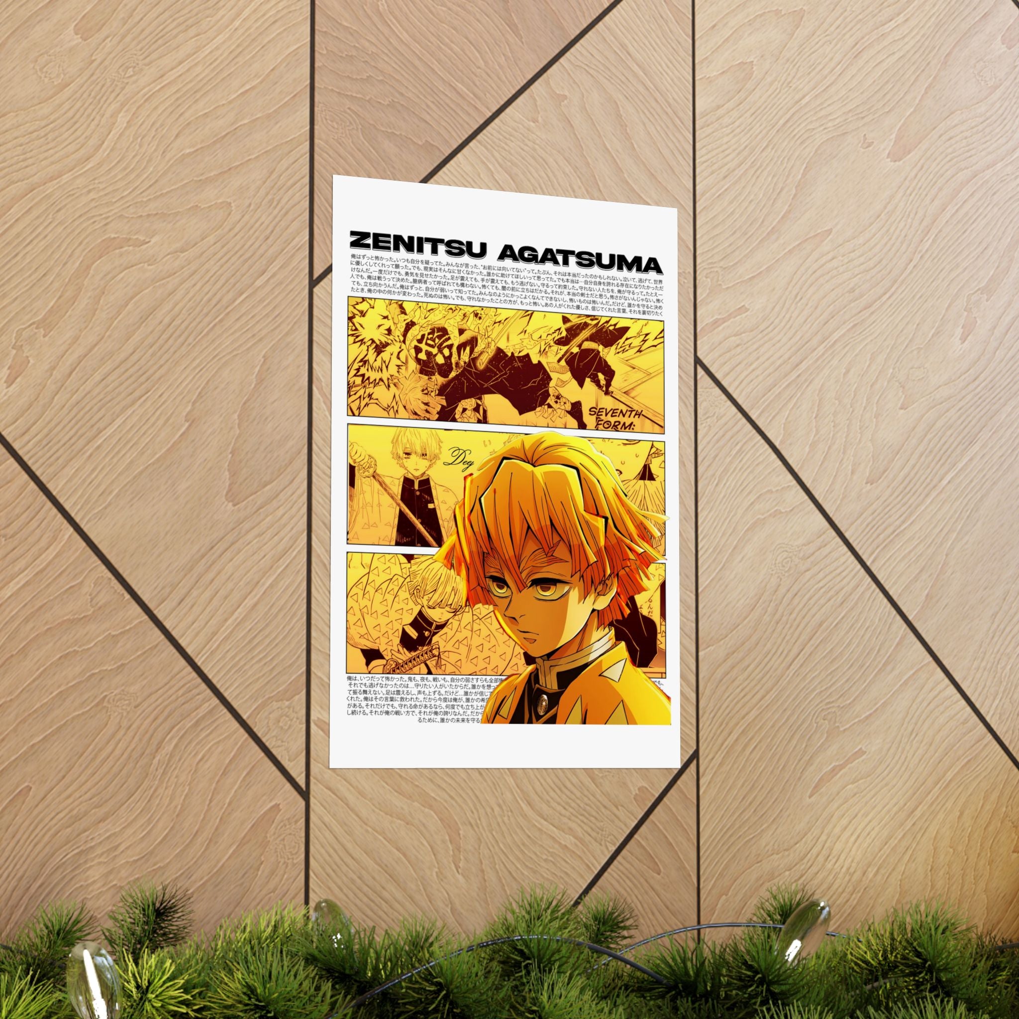 Zenitsu Agatsuma Matte Poster