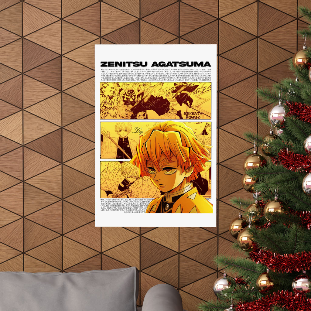 Zenitsu Agatsuma Matte Poster