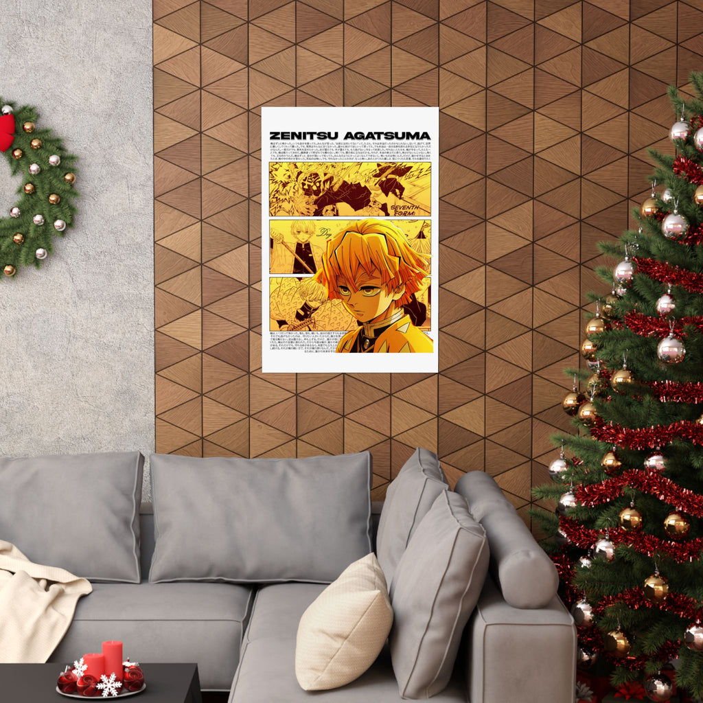 Zenitsu Agatsuma Matte Poster