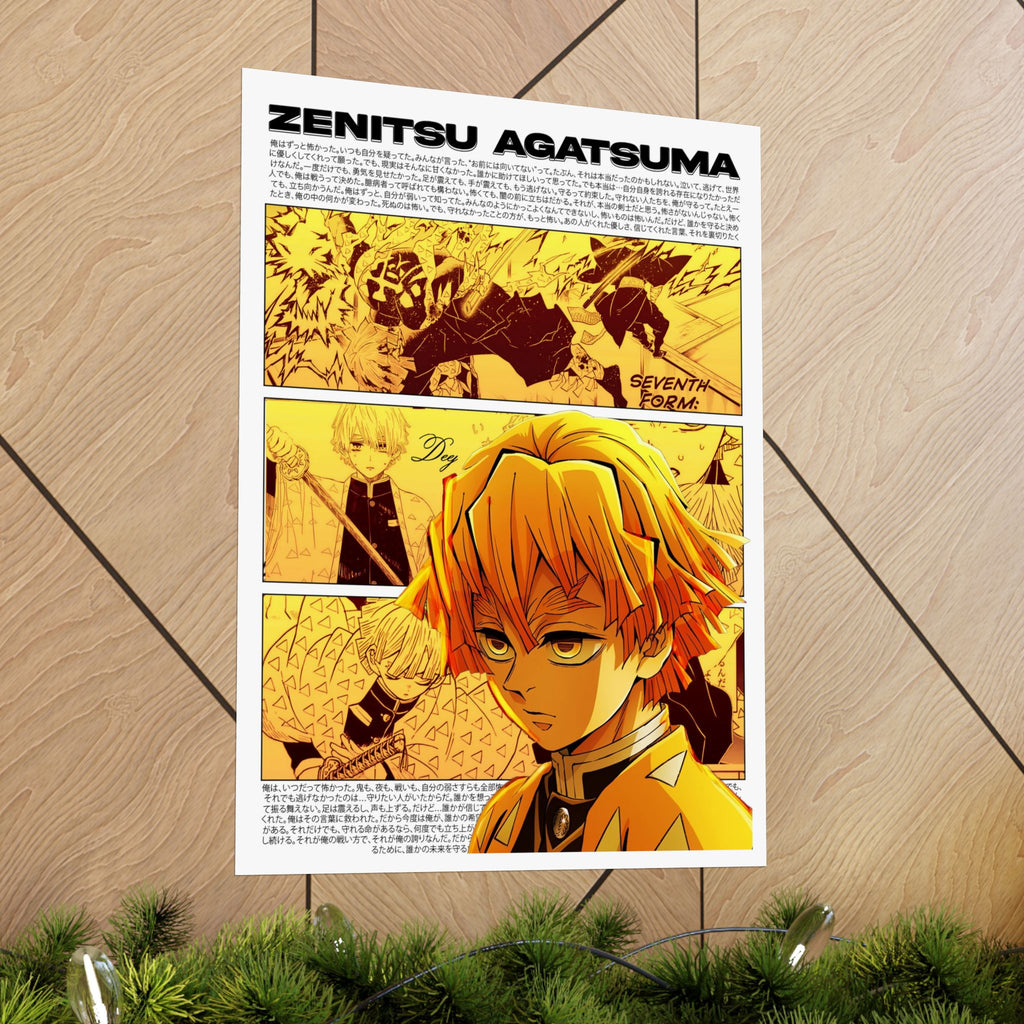 Zenitsu Agatsuma Matte Poster