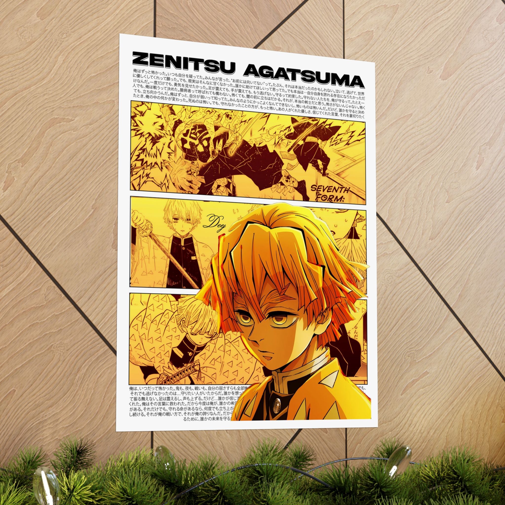 Zenitsu Agatsuma Matte Poster