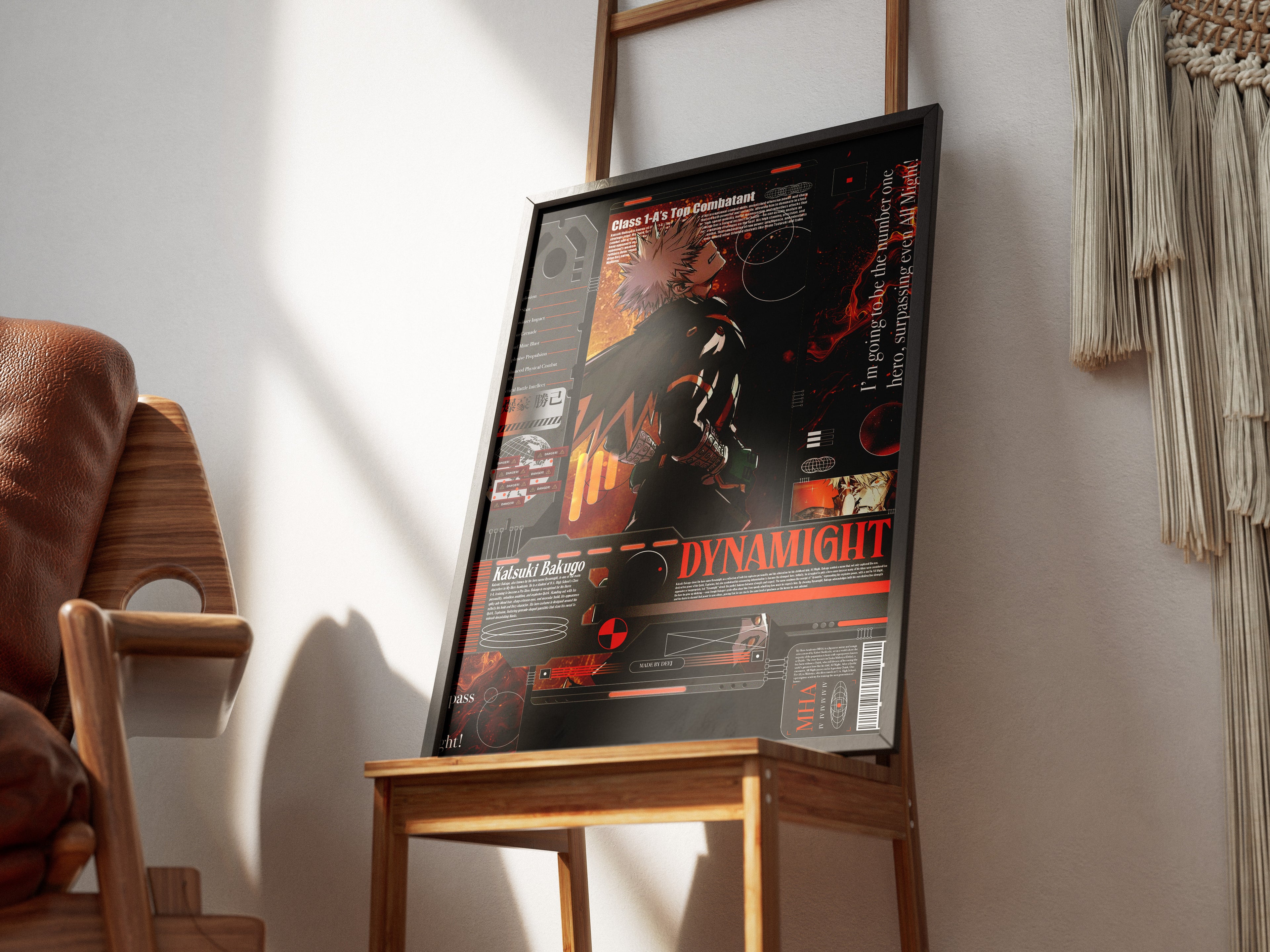 Katsuki Bakugou MHA Anime Poster