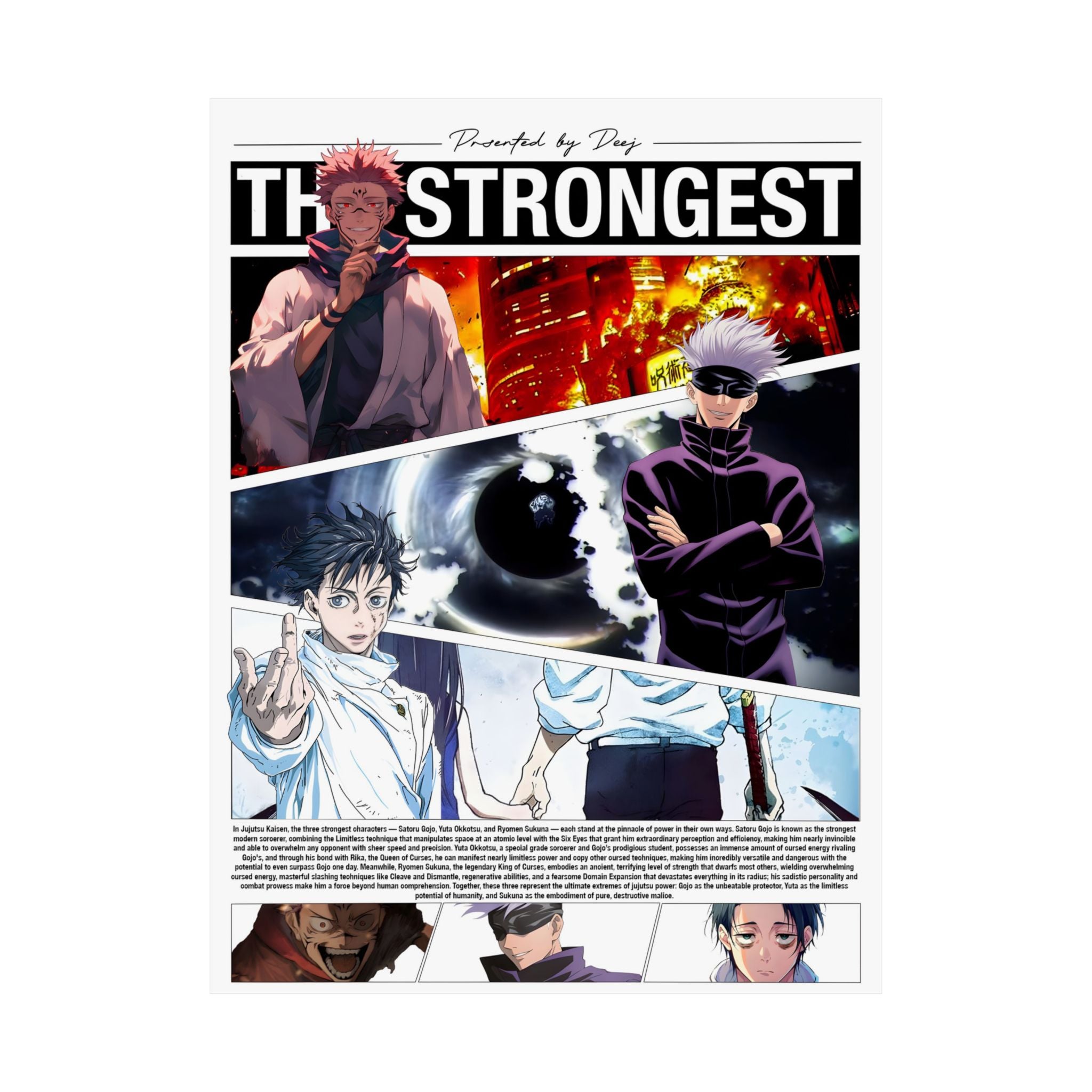 The Strongest Jujutsu Kaisen Anime Characters