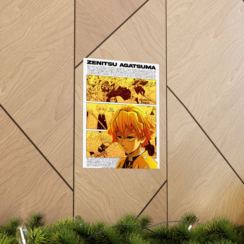 Zenitsu Agatsuma Matte Poster