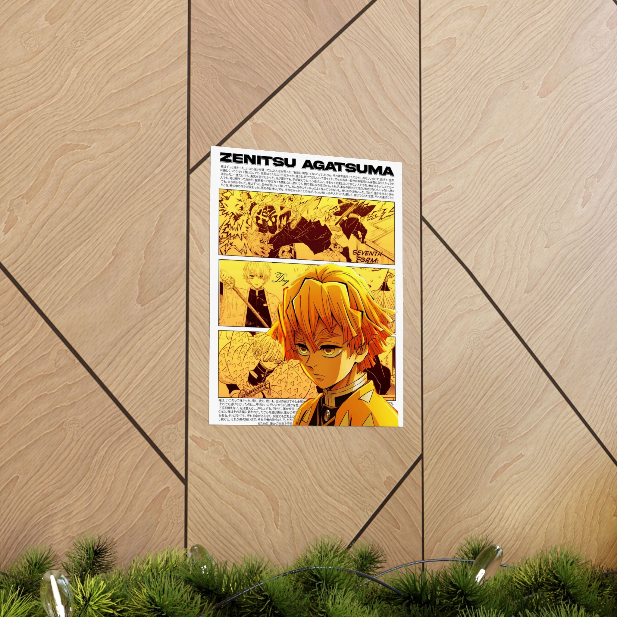Zenitsu Agatsuma Matte Poster