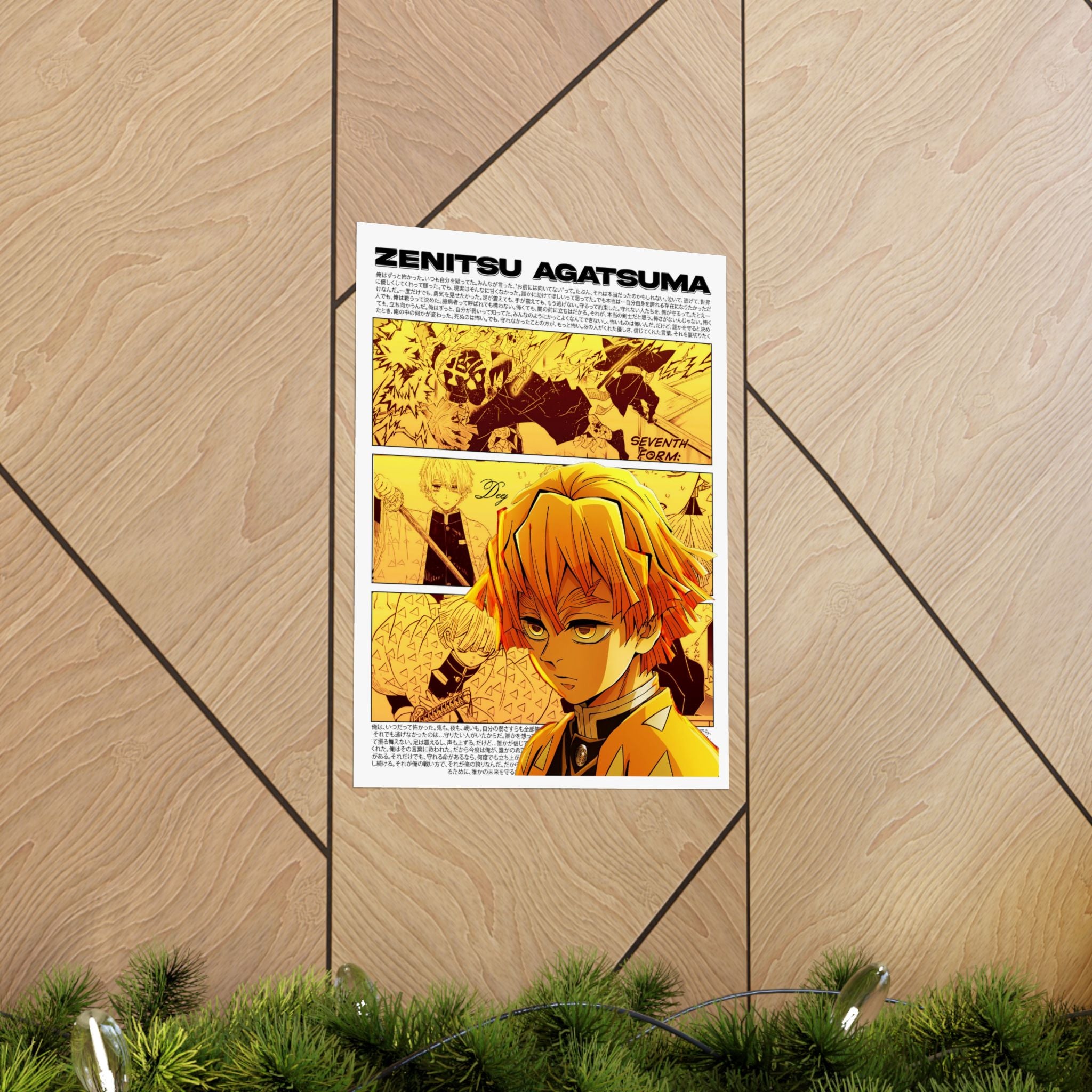 Zenitsu Agatsuma Matte Poster