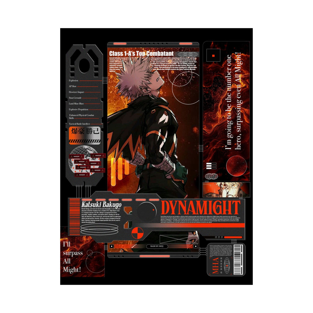 Katsuki Bakugou MHA Anime Poster