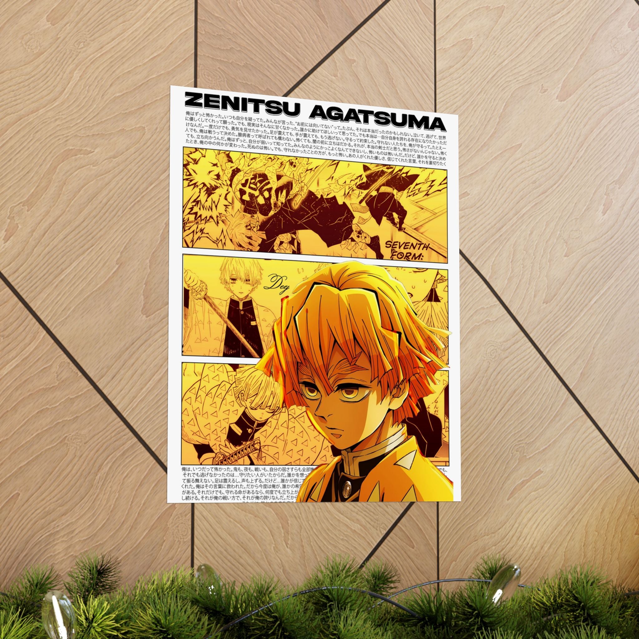 Zenitsu Agatsuma Matte Poster
